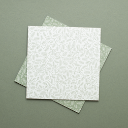 Świąteczny papier origami - gałązki jodły zielone i miętowe - 25 arkuszy dwustronnego papieru makulaturowego