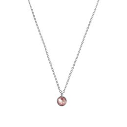 Collana con diamanti rosa - Argento