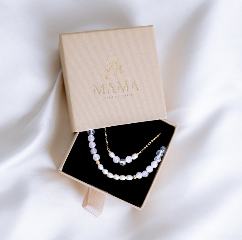 Solene wish to have children bracelet chain natural stones Kiwu