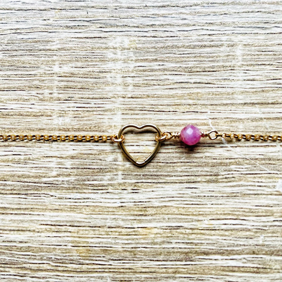 Brazalete de piedra natal de mi corazón