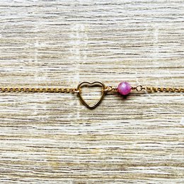 My Heart Birthstone Bracelet