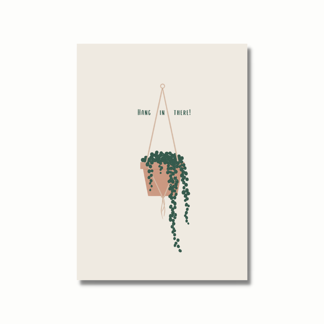 Ansichtkaart - Hang in there