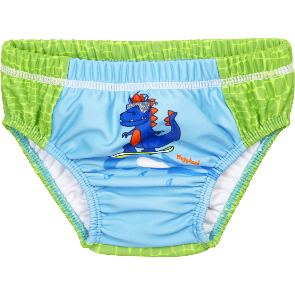 UV-Schutzwindel Dino - blau / grün