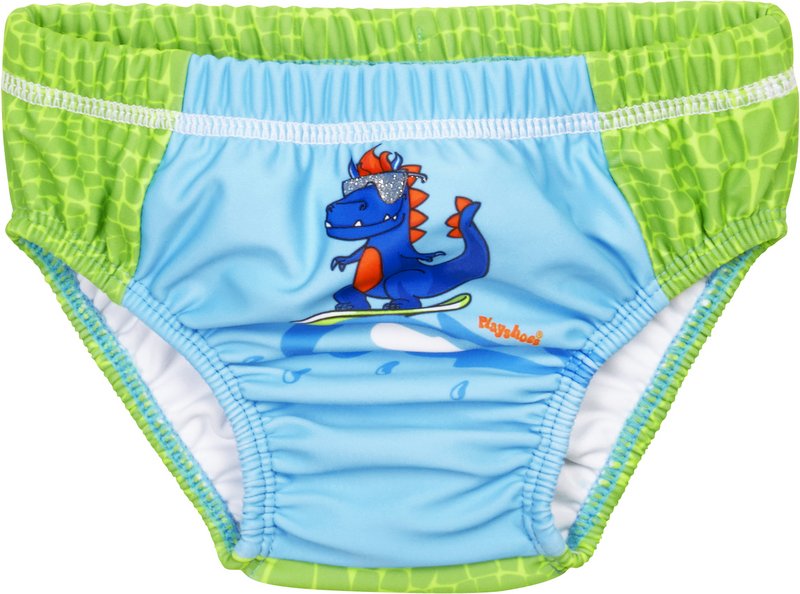 UV-Schutzwindel Dino - blau / grün