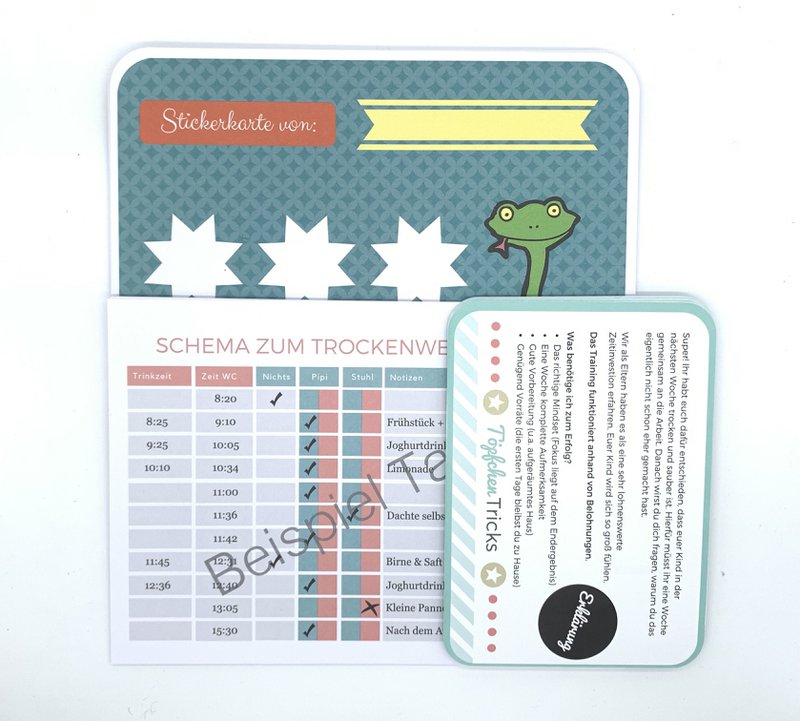 Töpfchen Tricks - Töpfchentraining Kind - Trockenwerden in 1 Woche