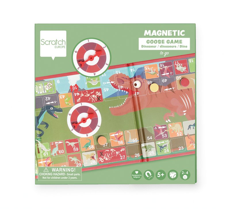 Magnetisch Bordspel To Go - Ganzenbord - Dino