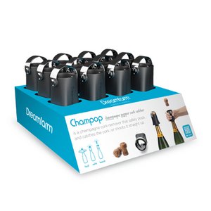 Display champagne corker CHAMPOP, black