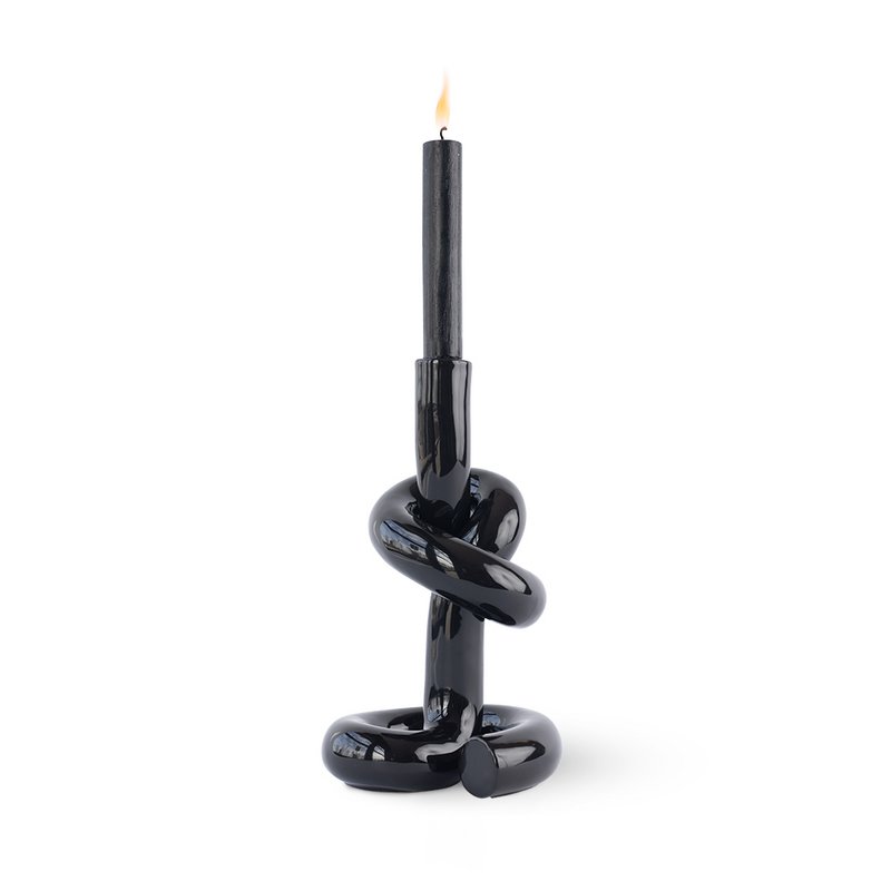 KNOTTED CANDLEHOLDER