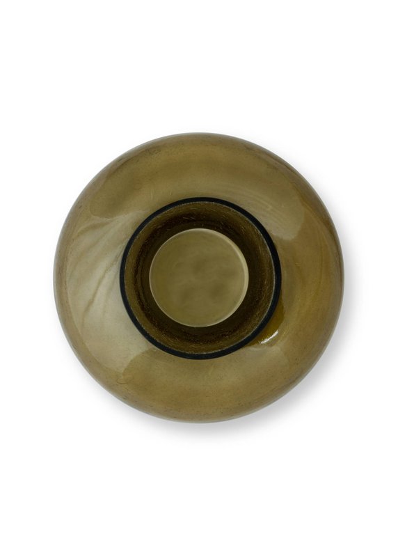 Vase Glass Green 23x27cm