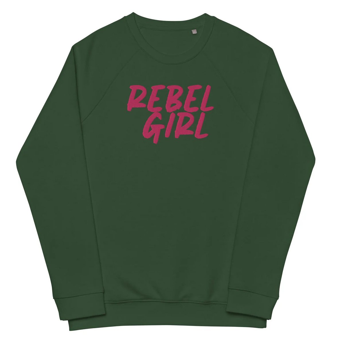Rebel Girl Unisex Bio-Raglan-Sweatshirt Bio-Kleidung mit STICKEREI