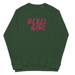 Rebel Girl Unisex Bio-Raglan-Sweatshirt Bio-Kleidung mit STICKEREI