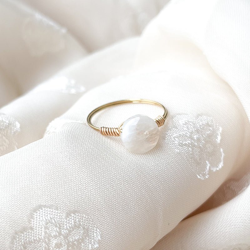 Bague Pierre de Lune Or - Beauty Story