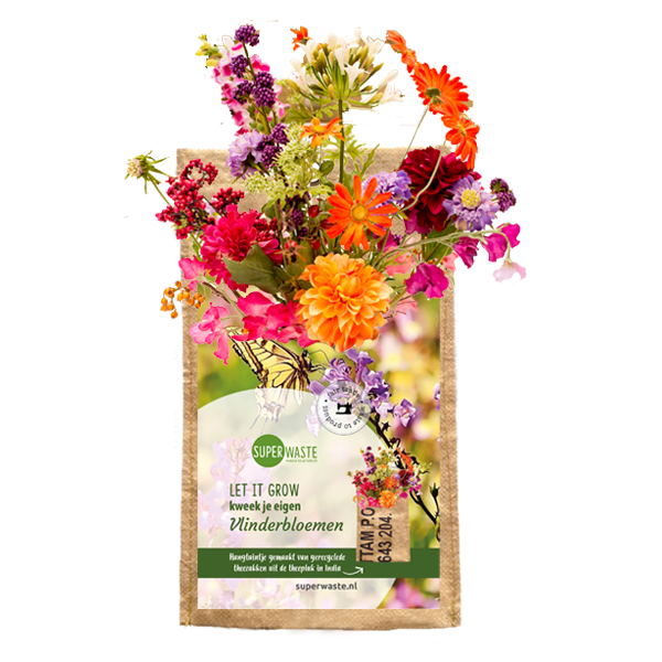 Cultiva tus propias flores de mariposas: vivero sostenible en bolsa reciclada