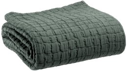 Cubrecama lavado a la piedra Swami Tomillo 240 x 260