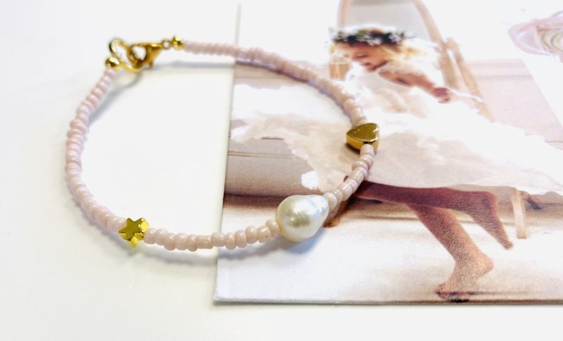 Armband Stern, Herz, Perle / Kinderkollektionen