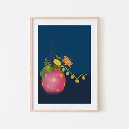 A high-quality print of a robin bird, available in A3 and A4 sizes. The print features a detailed, lifelike illustration of the robin perched on a branch, showcasing its distinctive orange breast and brown feathers. This wall art piece is perfect for nature enthusiasts and bird lovers, adding a touch of natural beauty to any living space.