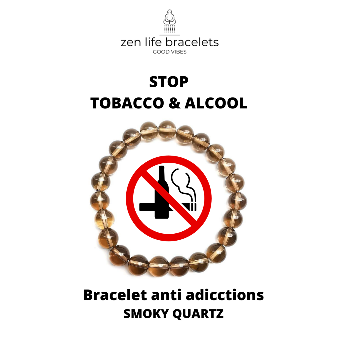 BRACCIALE STOP ALLE DIPENDENZE TABACCO-ALCOOL.