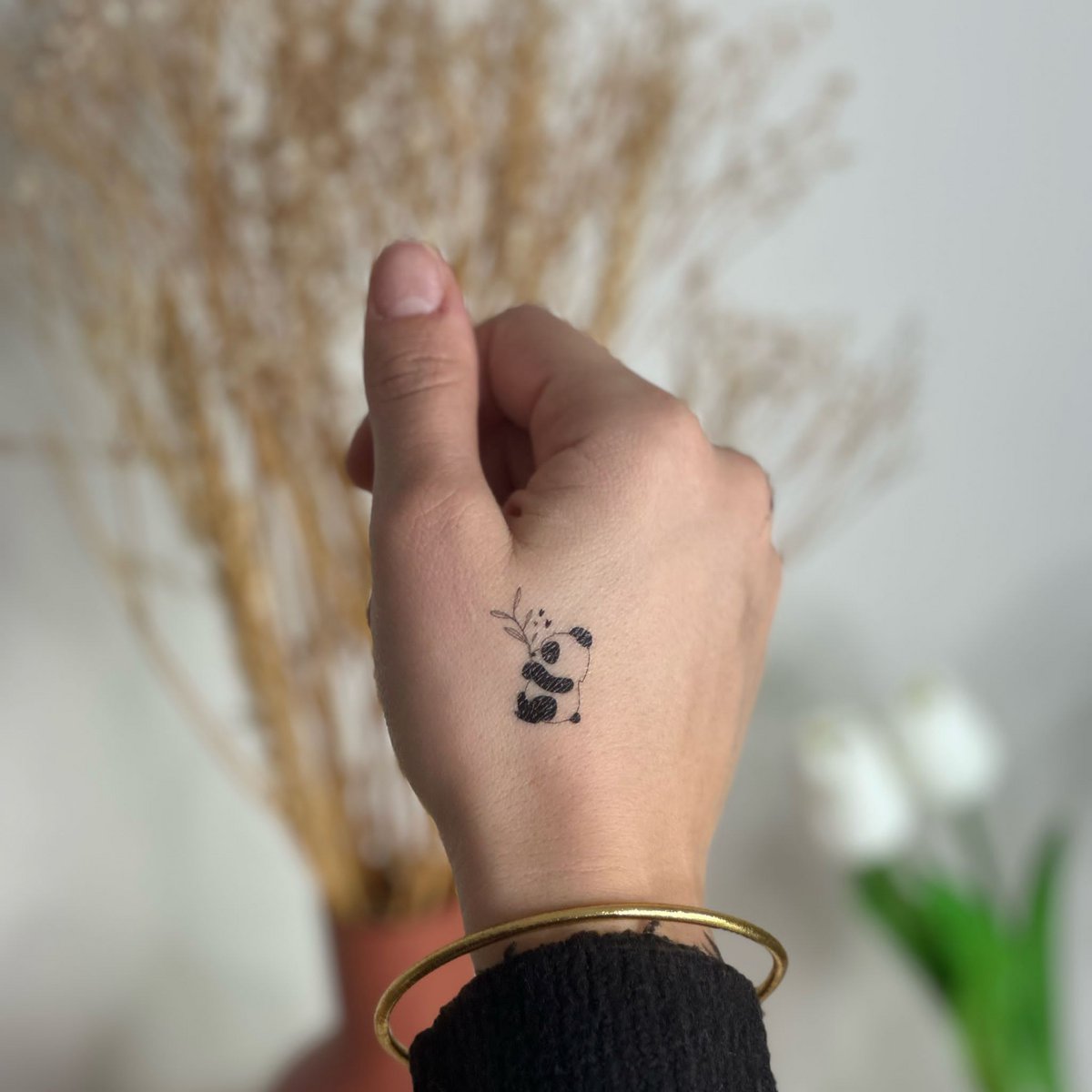 Tatuaggio temporaneo Sioou - Bambù il panda x5