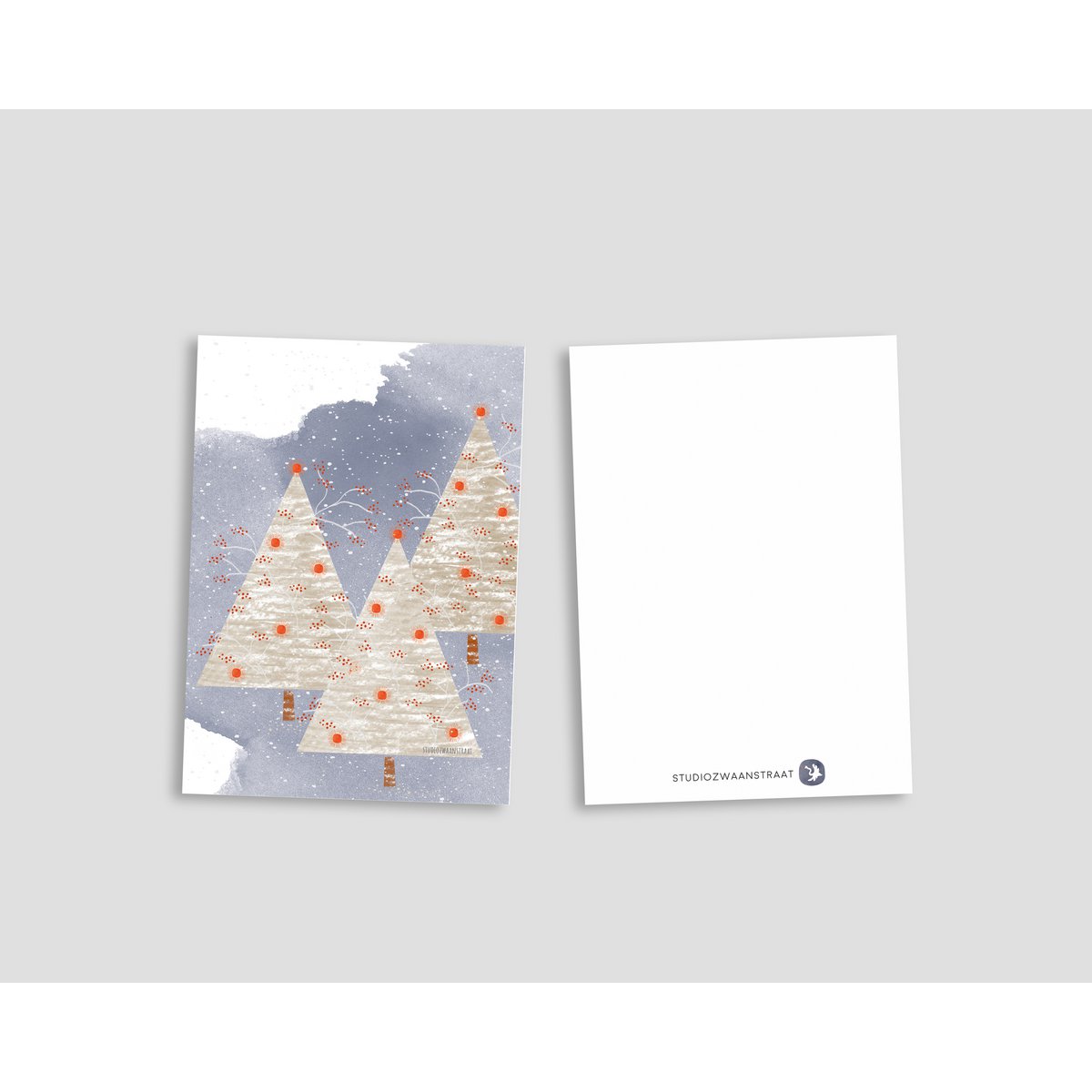 postal - serie 'Navidad' - 'Bosque de árboles de Navidad'