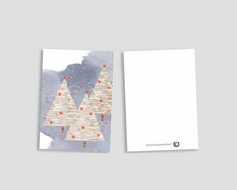 postcard - series 'Christmas' - 'Christmas tree forest'