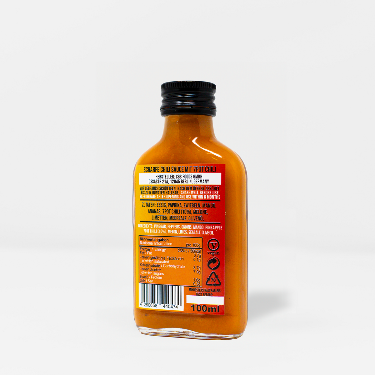 Salsa piccante Crazy Bastard - 7 vasetti tropicali da 100 ml