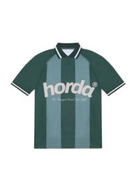 Horda Football Style Recycled Mesh Polo Forest Green