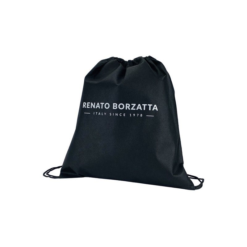 RB2002A | Skuldertaske i nylon/ægte læder, med let narvning. Lynlås og justerbar skulderrem - Sort farve - Mål: 15,5 x 21 x 7 cm Emballage: Non-woven stof taske