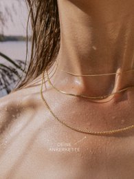Ankerkæde DELICATE filigran ægte guld