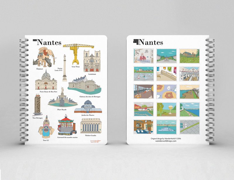 Nantes Original Spiralnotizbuch