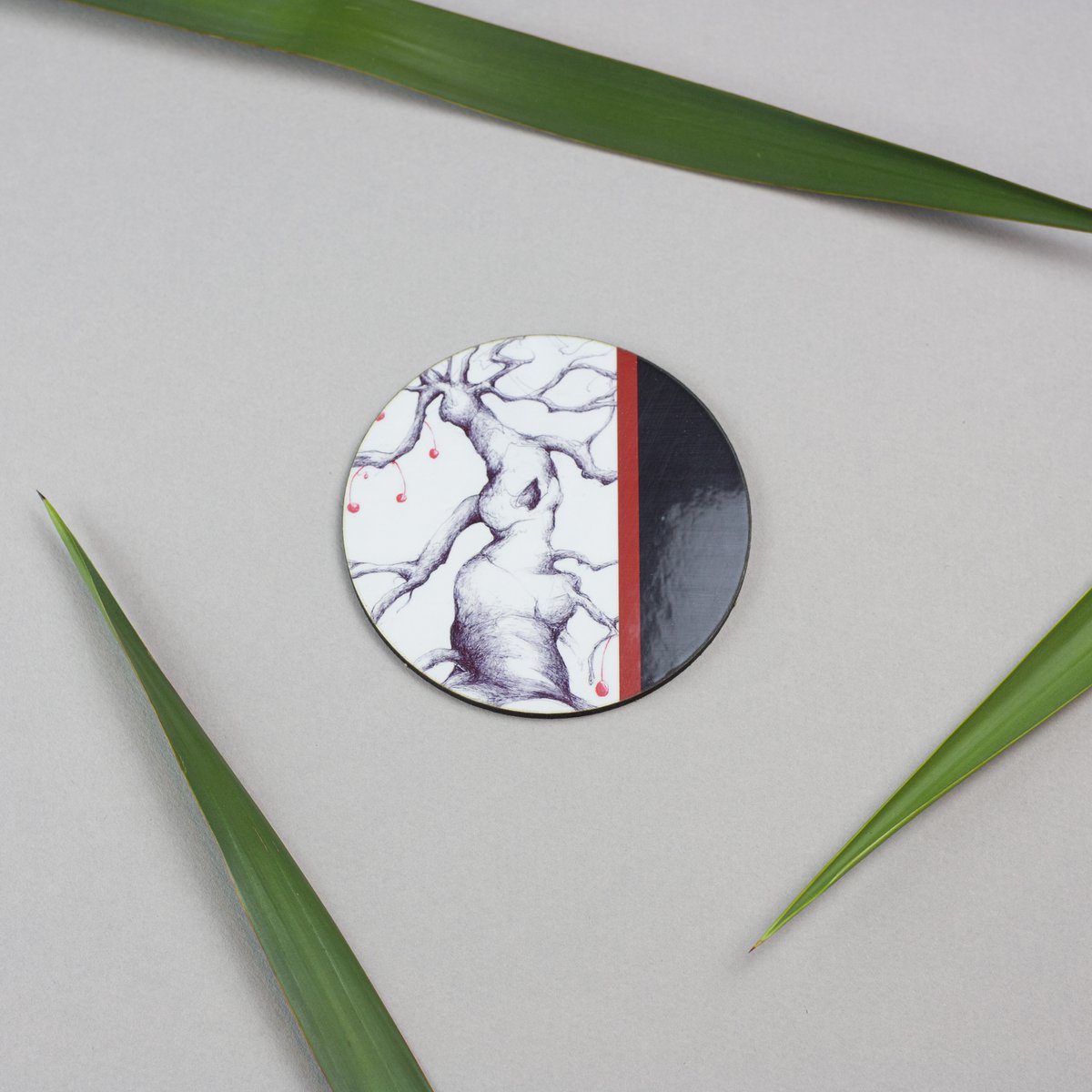 Sæt med 6 Rising Sun coasters