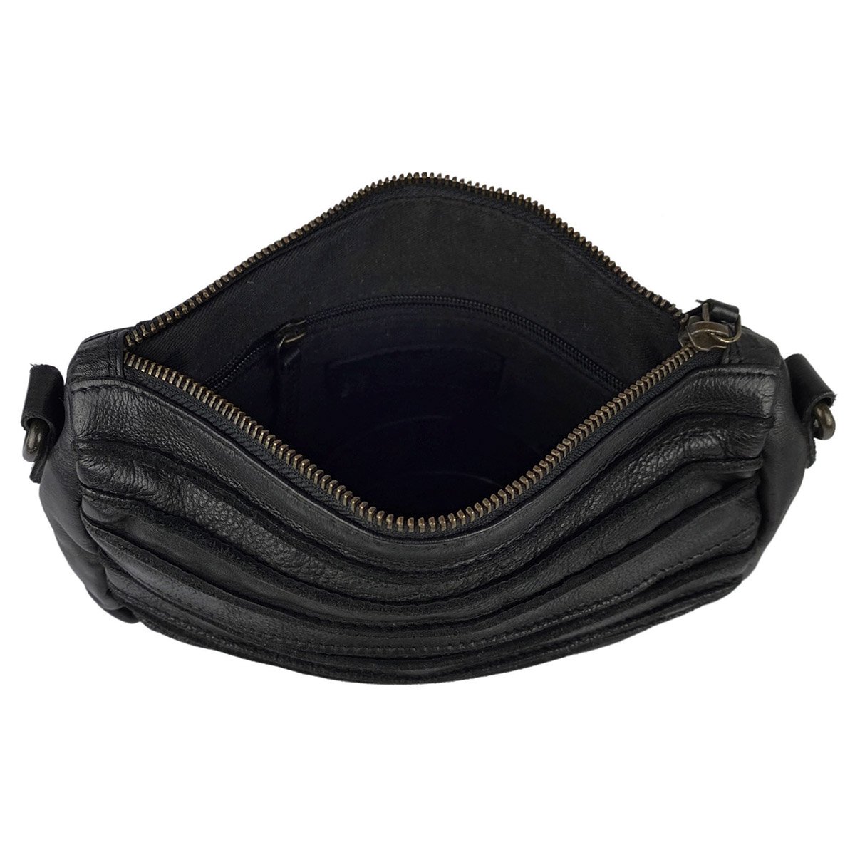 Bolso Bandolera De Mujer En Piel Lavada En 4 Colores