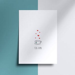 Postkarte - Tea-Amo