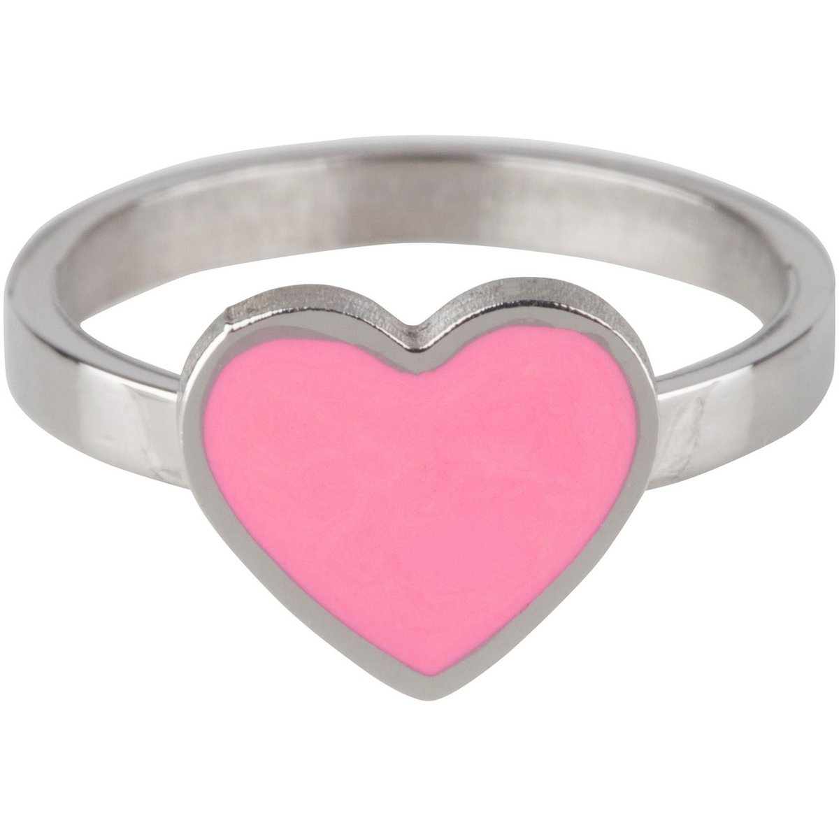 KR72 Herz Rosa Glänzender Stahl