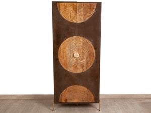 CABINET WITH WOODEN SHELVES MEDALLION HM152310