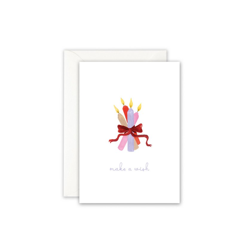 Grußkarte · Colorful wish | Candles
