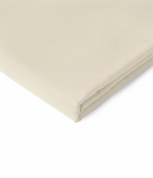 Satin fladt ark Solid Antique White