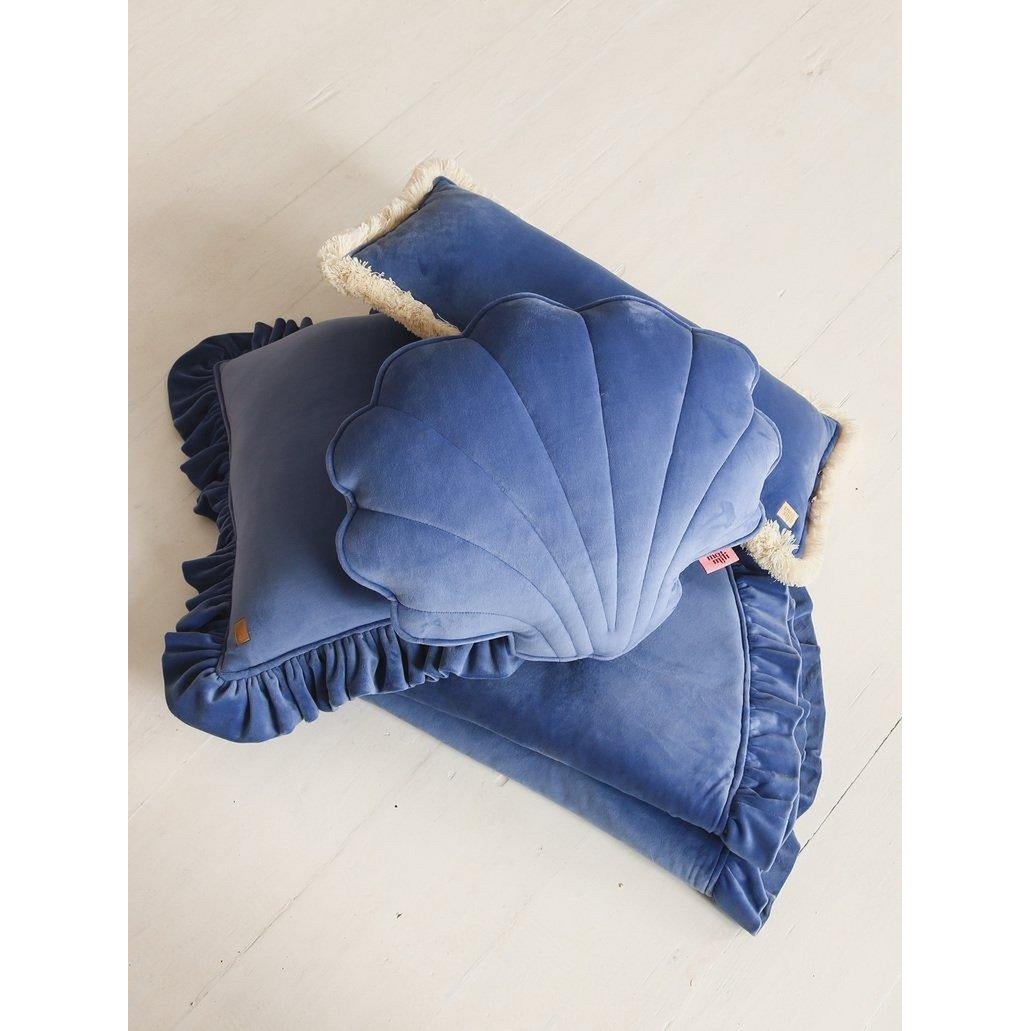 Mata Soft Velvet z Falbanką „Sapphire”