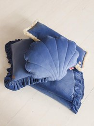 Mata Soft Velvet z Falbanką „Sapphire”