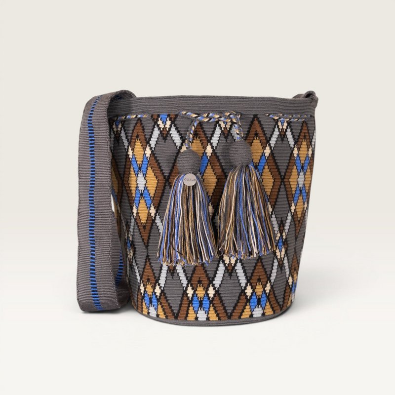Geometrische Umhängetasche L | Lapis
