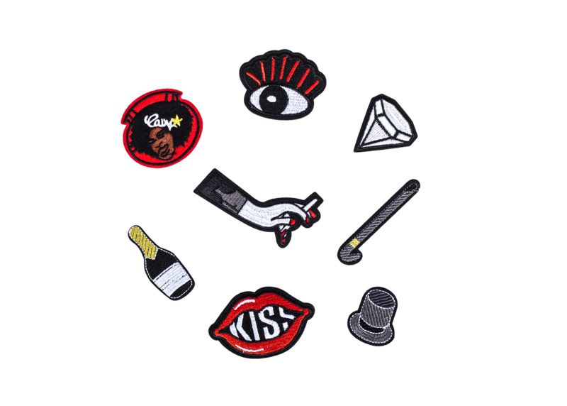 Sæt med strygelapper (8 stk.) - Tema: Vintage