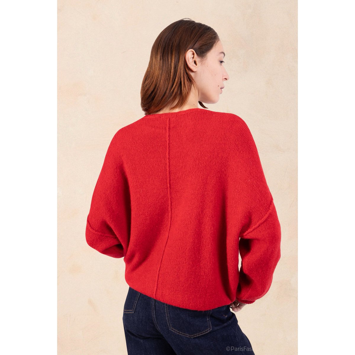 Cardigan Femme - Qualité Premium – Col V Profond en Maille Douce avec Boutons- ALPAGA/ LAINE - 23050
