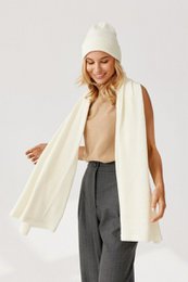 Bufanda PENELOPE - 100% lana merino - crudo