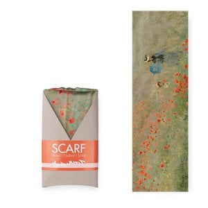 Scarf , Monet, Field with Poppies