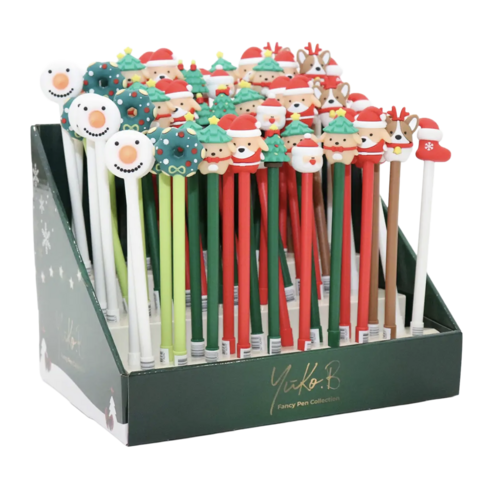 Display mit 60 Weihnachtsstiften