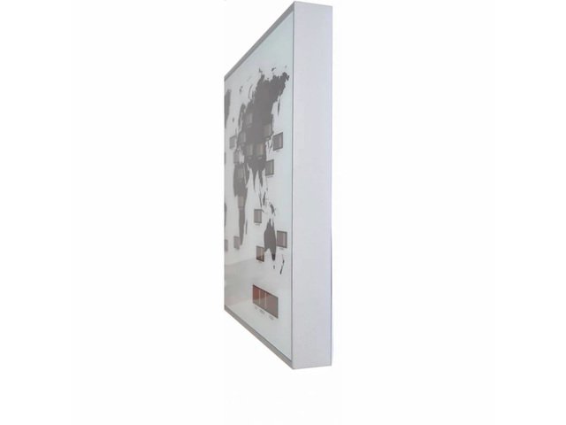 Wereldklok NeXtime World Time Digit 55 x 36 cm