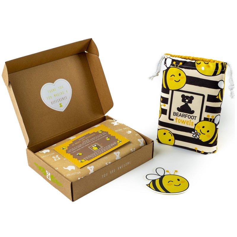 Bee Beach Towel - Microfiber