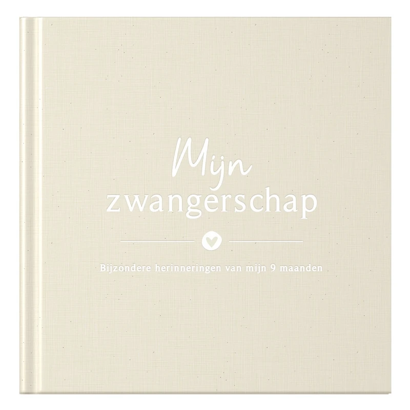 Fyllbøger Min graviditetsdagbog - Linen Beige