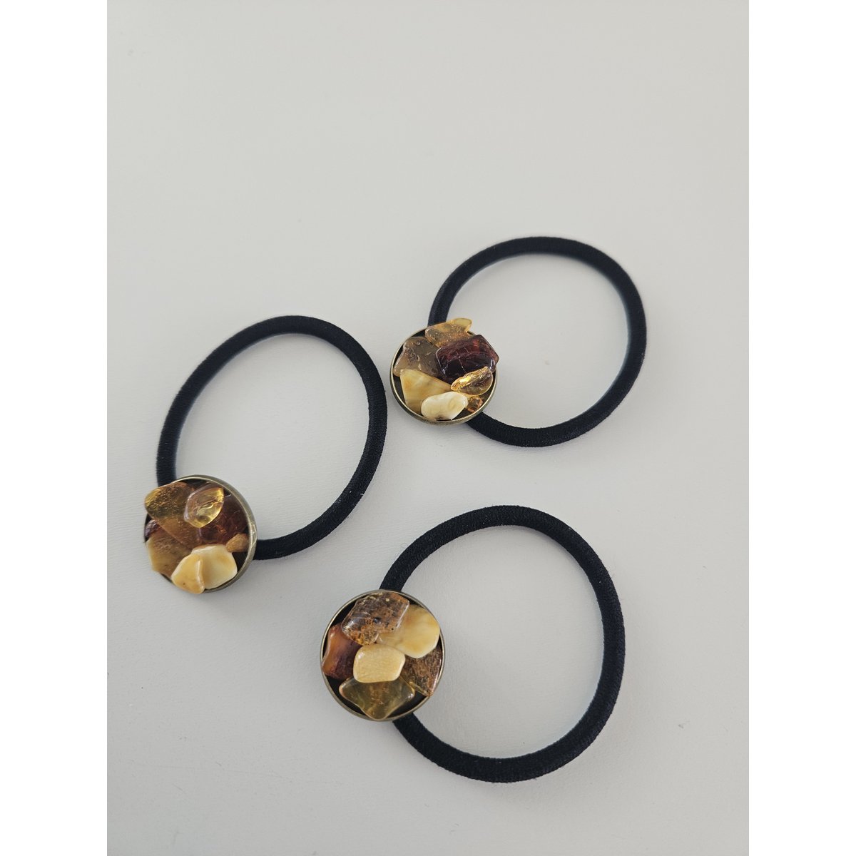 Diadema con piedras preciosas Ámbar báltico oído gomoso