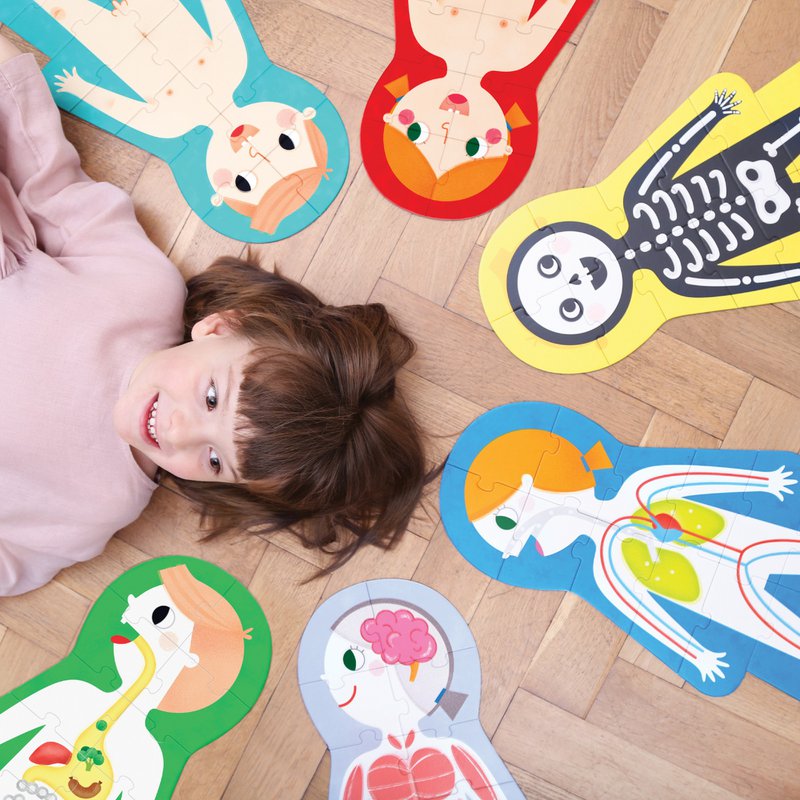 Puzzles de taille supérieure Mon corps 3+