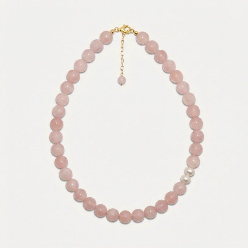 Collar Luz Cuarzo Rosa